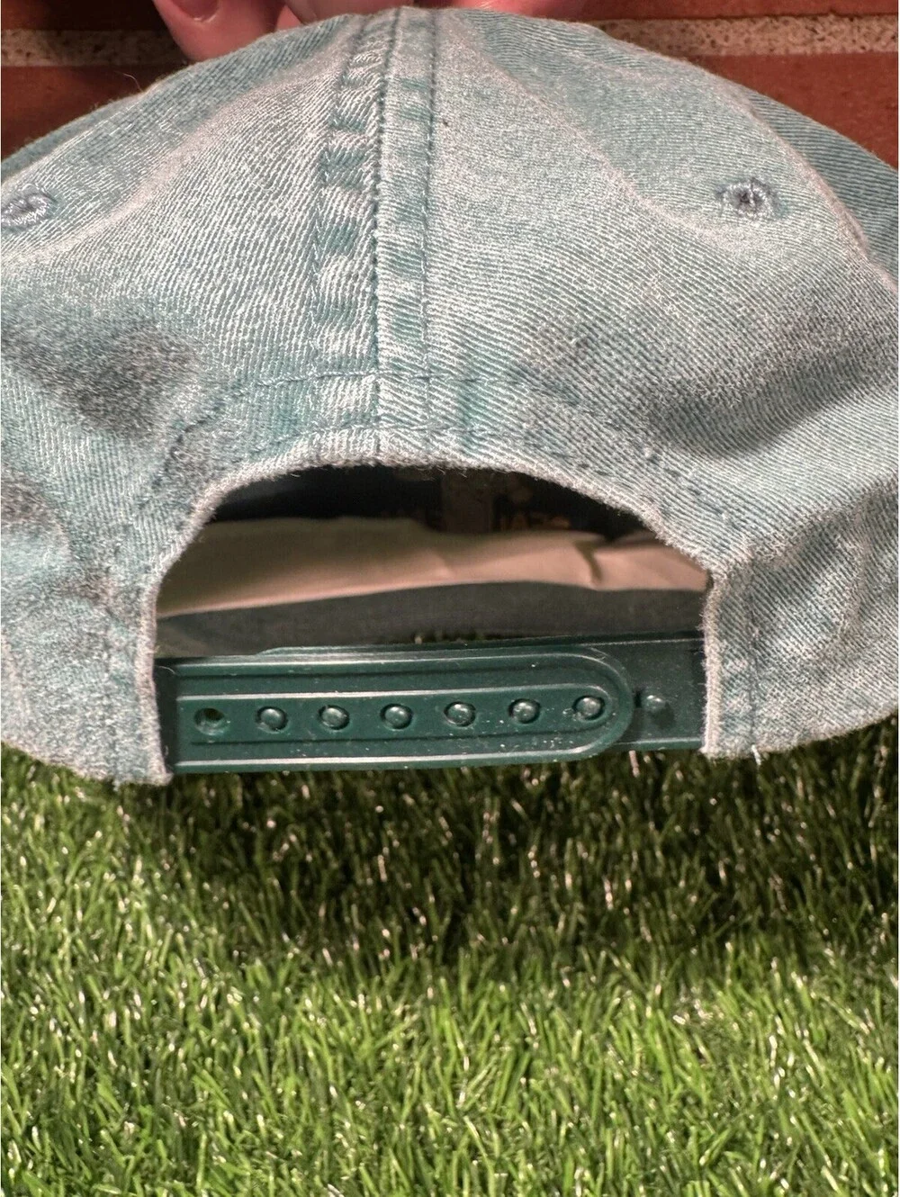 VTG 90’s Distressed Green Navy Seal SnapBack Hat By Headmasters